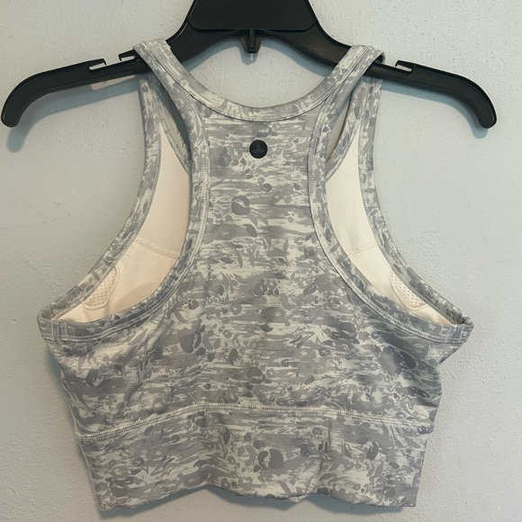 Prana Gray and White Fitted Crop Tank Top - Picture 4 of 4